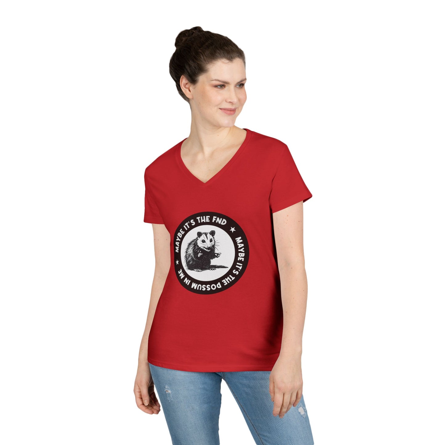 FND Possum V-Neck T-Shirt