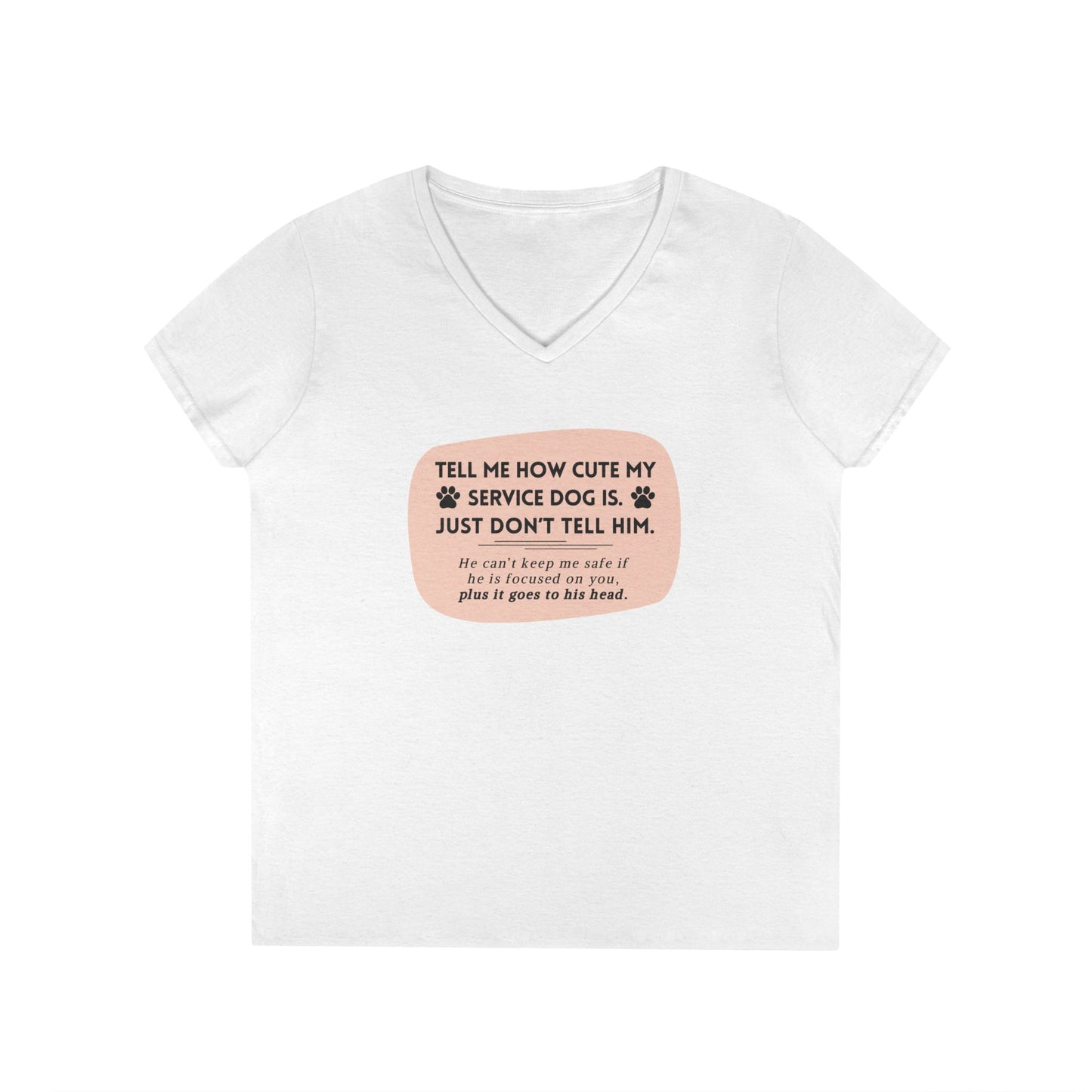 Service Dog  V-Neck - Him