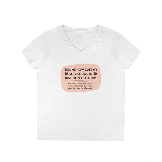Service Dog  V-Neck - Him