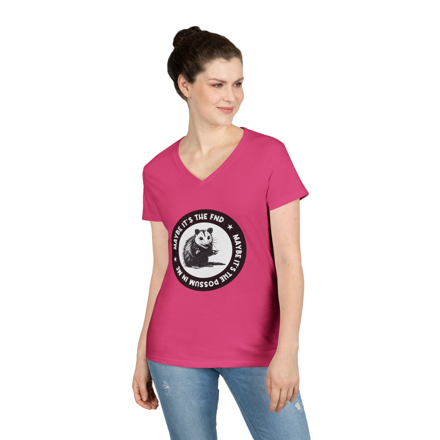 FND Possum V-Neck T-Shirt